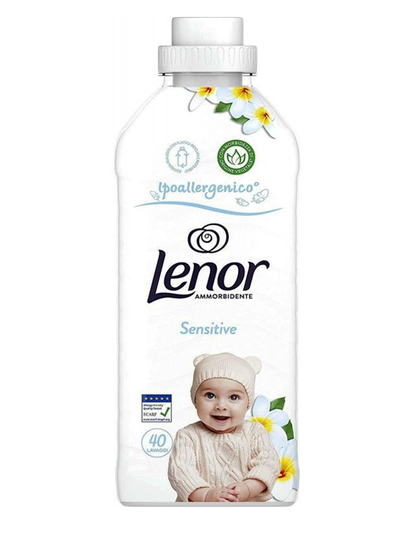 Lenor Sensitive Baby 40 Lavaggi 840Ml Ammorbidente Ipoallergenico
